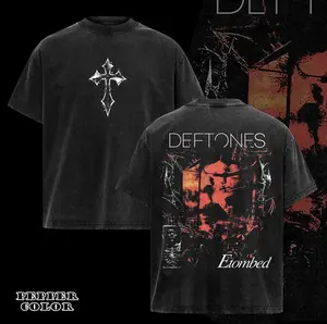 Deftones Entombed Heavy Metal Shirt, Deftones Unisex Tshirt, Music Graphic Tee, Rock Band Shirt, Retro Music Tee, Rock Music Lover Shirt, Vintage Band Shirts Casual Comfort Cotton Fabric Fit Top, Top
