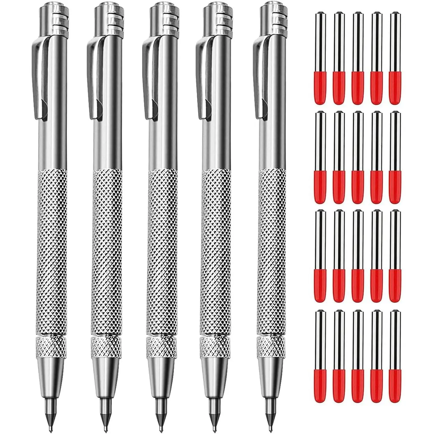 Tungsten Carbide Metal Scribe Scriber Tool & Engraving Pen Set, No Need Sharpening, Metal, Leather, Glass, and Layouts