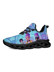 Exclusive Anime Style Kids Sports Shoes with Unique Print, Athletic Trainers, Kpop Fashion Design for Active Fun, Breathable Comfortable Sole for Play & School