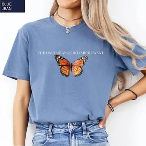 Comfort Colors The Only Orange Monarch I Want Shirt, Pro Democracy Shirt, Anti Authoritarianism, Anti Monarchy, Anti Trump Tee, Resist Shirt - TrendWear USA