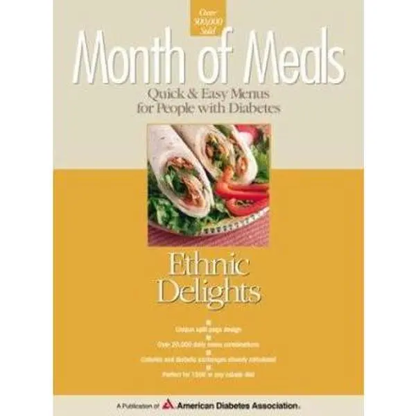 USED-Month of Meals: Ethnic Delights: Quick & Easy Menus for People with Diabetes by American Diabetes Association (Paperback)