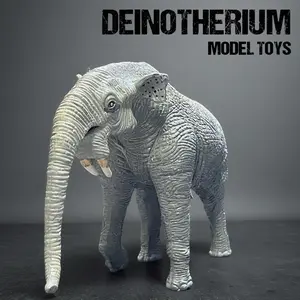 Prehistoric Animal Model Realistic Figurine, Ice Age Toy Elephant Triceratops Collectible, Boy Birthday Gift, Authentic Handmade