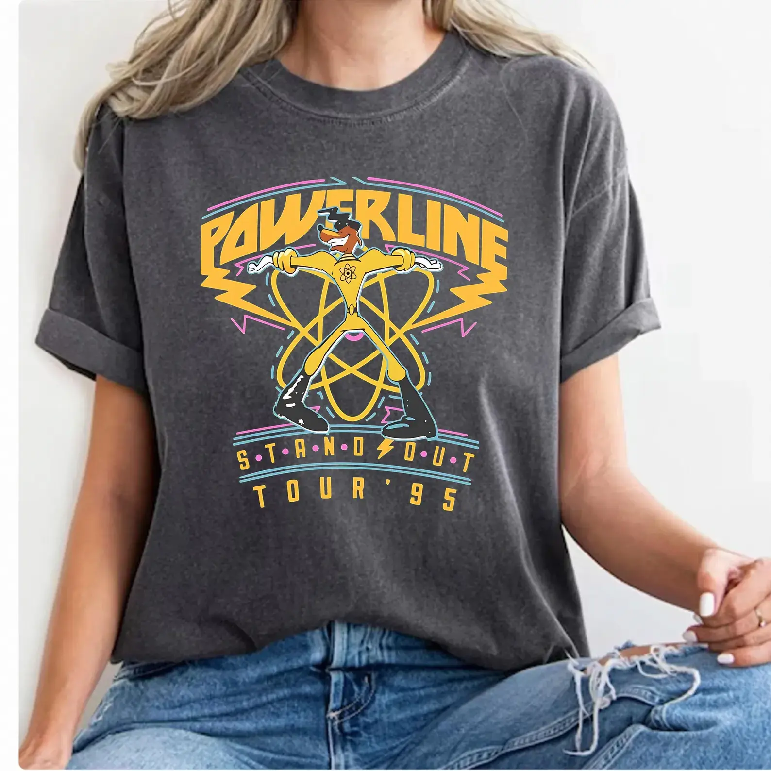 Comfort Color Powerline WorldTour 95 Shirt, Powerline Movie Shirt, Comfort Colors Powerline Stand Out Tour Tee, 90's Party Tee