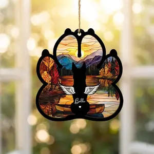 Personalized Dog Memorial Suncatcher, Custom Pet Loss Gift, In Loving Memory of Your Dog, Loss of Dog Sympathy Gift