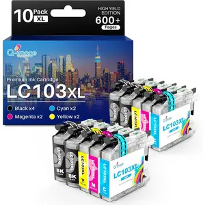 Qimage Ink Cartridges  for Brother Printers  High Yield Compatible Inkjet Cartridges Replacement