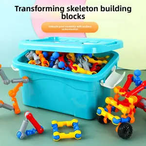 “Transform your skeletal structure building modules! STEM DIY connector set! Ideal for constructing various models! Portable storage case. Stimulates children’s creativity and fine motor skills. Offers hidden educational value! Combines fun and learning!