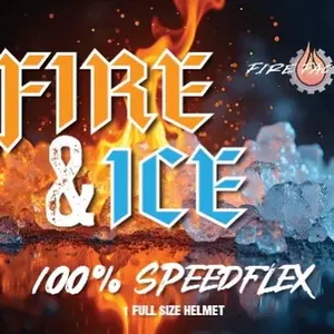 1 PYT Full-Size Speedflex Helmet Box Break ~ Fire Factory ~ Fire & Ice