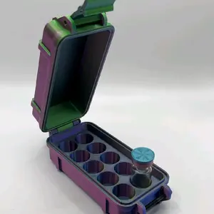 Peptide Storage Case Holds 10 Vials, 3mL Vial Holder, Fridge and Freezer Safe