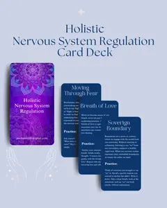 Harmony Kwiker Holistic Nervous System Regulation Card Deck - Moving Through Fear & Breath of Love - Sovereign Boundary Cards