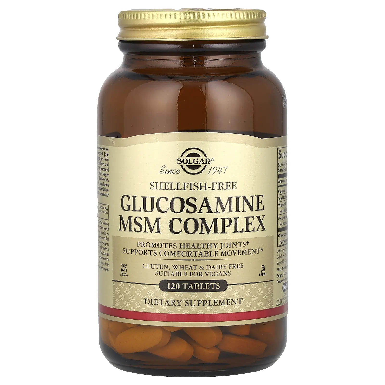 Solgar Glucosamine MSM Complex, 120 Tablets Solgar Glucosamine MSM Complex, 120 Tablets