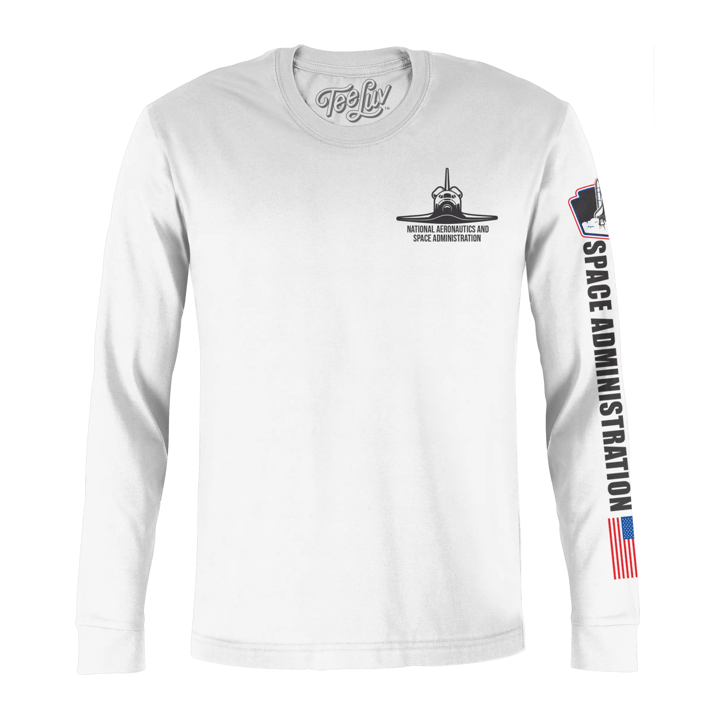 NASA Shuttle Long Sleeve T-Shirt - White