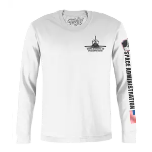 NASA Shuttle Long Sleeve T-Shirt - White