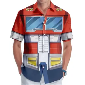 Costume Button Shirt, Transformers Hawaiian Shirt Men, Autobots Fans Shirt #Hawaiianshirt