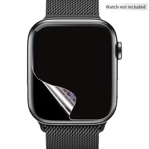 TPU HD Clear Full Hydrogel Film Screen Protector with Fingerprint Reduction, Dustproof Function For Apple Watch Smart Watch Accessories
