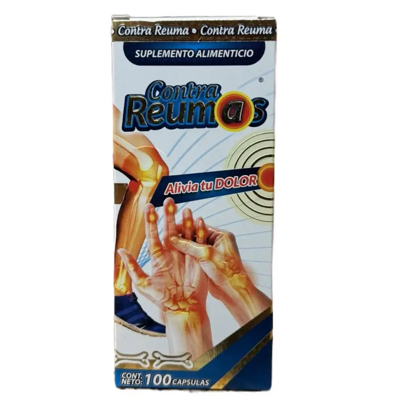 Contra Reumass Antioxidant 100 Caps - Double Antioxidant with Glucosamine, Collagen, Vitamin C, Omega 3 & Omega 3 Dietary Fitness Supplement- Healthc