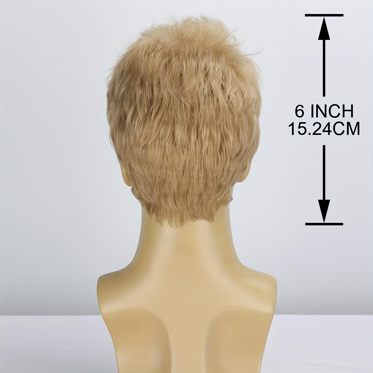 6 Inch Looking Men Short Hair Wigs Handsome Male Daily Costume Wigs Synthetic Fiber Wigs Hair Replacement Wigs