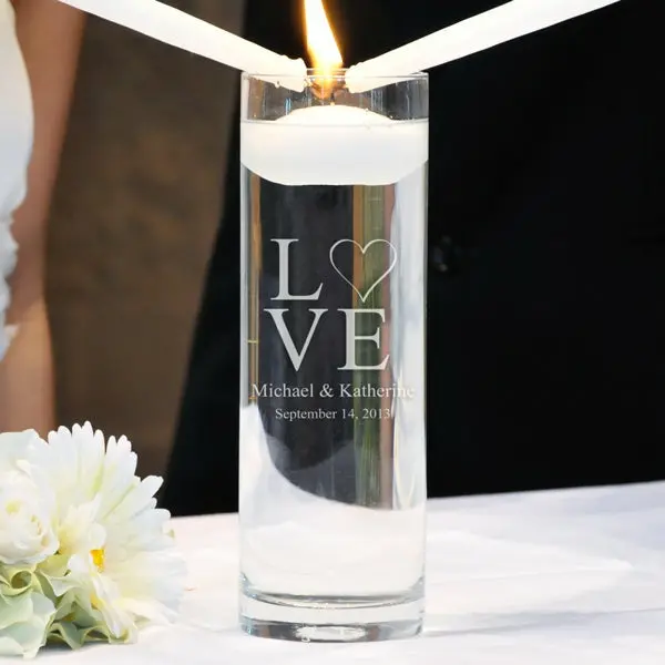 Love Collection Floating Unity Candles (2 Designs Available)