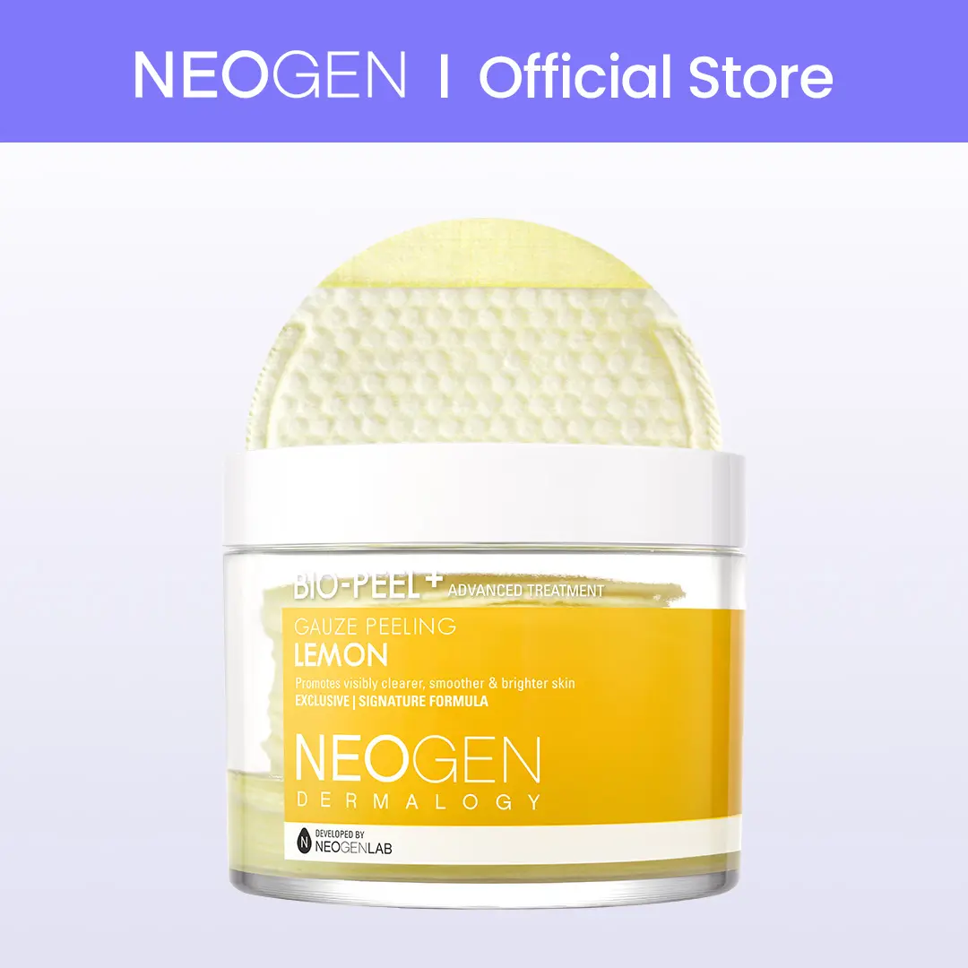 NEOGEN Bio-Peel Gauze Peeling Pads Lemon | Vitamin C Exfoliating Pads | Brightening & Tone-Up Pads for Dull Skin | Korean Skincare Exfoliator (30 Pads)
