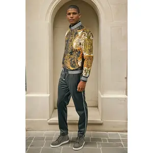 Transpose Tracksuit - Barabas Men's Casual Street Medusa Greek Pattern Tracksuits JJ900 Athleisure Breathable Clothes Athleisure Style