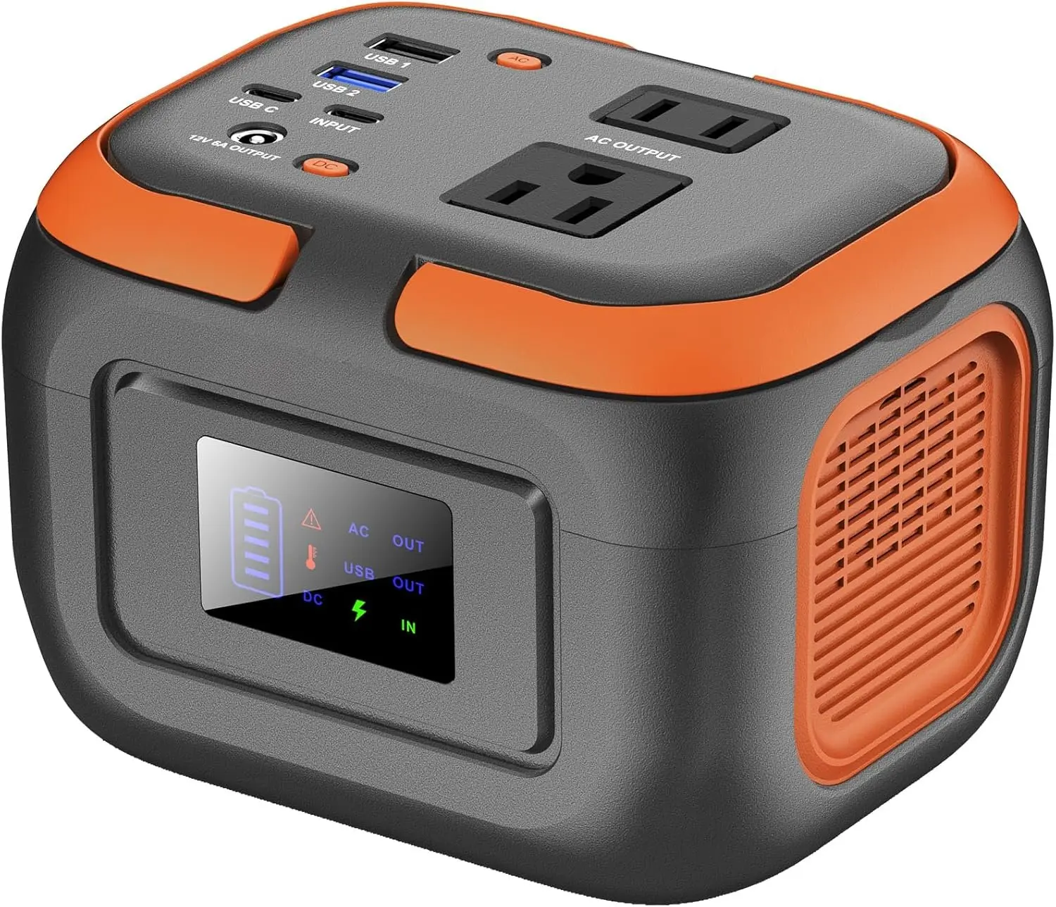 Portable Power Station 120W, 110V Power  with AC Outlet, Portable Generator 97.6Wh External  Pack with USB C Input for Camping Home Use Van Life Adventure