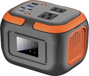 Portable Power Station 120W, 110V Power  with AC Outlet, Portable Generator 97.6Wh External  Pack with USB C Input for Camping Home Use Van Life Adventure