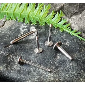 Body Jewelry Replacement Parts - 10pk 316L Surgical Steel Labret / Monroe Posts