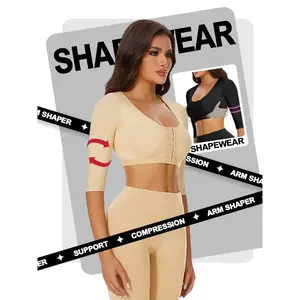 Women Upper Arm Shaper Arm Lipo Arm Slimmer Compression Sleeves Arm Front Closure Bra Shapewear Tops