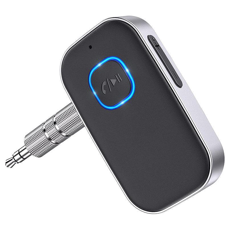 Car Bluetooth Receiver Noise Cancelling 3.5mm AUX Adapter for Home Stereo Wired Headsets Hands-Free Calling Stable Fast Transmission
