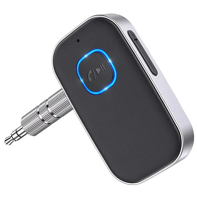 Car Bluetooth Receiver Noise Cancelling 3.5mm AUX Adapter for Home Stereo Wired Headsets Hands-Free Calling Stable Fast Transmission