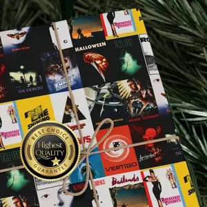 Classic Movie Poster Wrapping Paper - Classic Cinema Gift Wrap for Film Lovers & Retro Gifts , Best of gift, Meaningful gift,Wrapping Paper 2025.(Get 1 paper cutter when buying any 5 rolls)