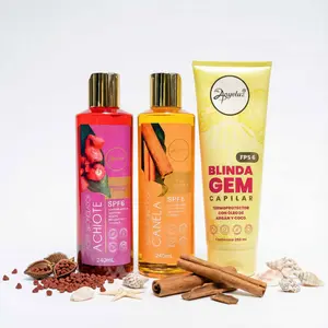 Anyeluz Aceite bronceador Achiote, Anyeluz Aceite bronceador Canela y Anyeluz termoprotector con oleo de argan (3 pack)