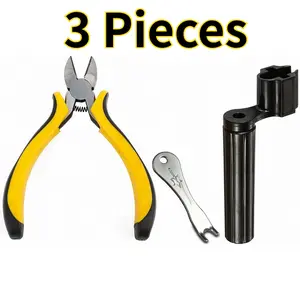 Guitar Repair Kit 3 Pieces Guitar Repair tools including 2 in 1 String Winder,String Cutter and Pin Puller for Acoustic Electric Bass