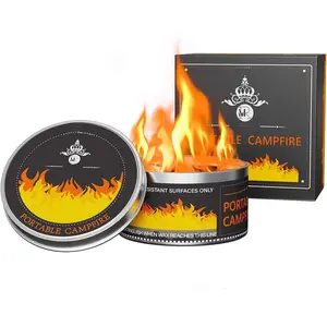 Portable Smores Fire Pit - 3-5 Hours  Time, Mini Fire Pit for Outdoor Camping, Picnics, Backyard & Travel, No Embers, Lightweight Smores Maker with Portable Firepit Bonfire Design