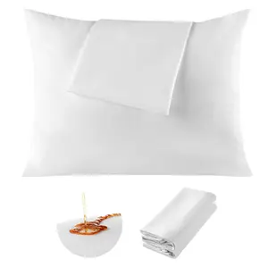 VEVOR 4-Pack Waterproof Pillow Protectors, 20x26 Inch Standard Size, Soft Knit Polyester, Breathable, Hidden Zipper, Stain & Dust Proof, Machine Washable for Extended Pillow Lifespan