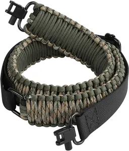SOMA 2 Point Rifle Sling, 550 Paracord Gun Sling for Rifle with Tri-Lock Swivels and Quick Adjustable Length Strap for Shooting, Hunting and Range