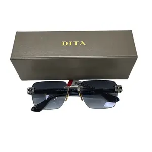 Pre-owned Dita Meta EVO One Sunglasses Silver/Blue Frame Blue E26042560