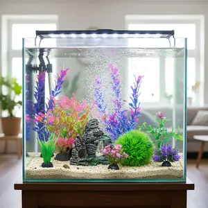 Aquarium Accessories Aquarium Artificial Plastic Plant Decoration and Rock Cave Decoration Set Goldfish Tank Accessories Small and Large Fish Bowl Accessories Aquarium Accessories