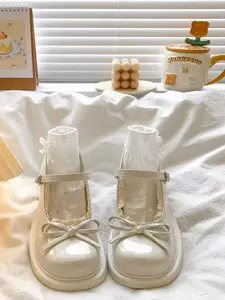 Women's PU Leather Mary Jane Heels, Round Toe Thick Sole Shoes, Adjustable Buckle, Casual Walking Loafers for All Seasons