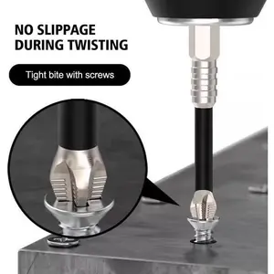Magnetic Titanium  Bits - Non-Slip Hex Base | Maximum Torque Transfer | Impact Driver Approved