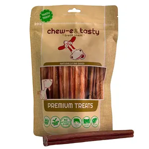 CHEW-E&TASTY 6 Inch Bully Sticks for Dogs (Pack of 20) - Natural, USDA Certified & Odor Free Bully Sticks - Made of High Protein & Low Fats