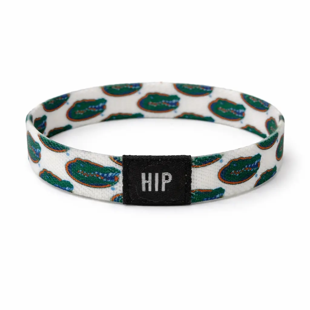 Florida Gators NCAA White Bracelet Hair Tie