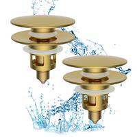 2 PACK -  Brushed Gold