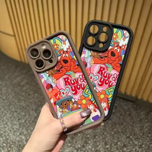Y-Sc00by-D00 "Ruv You" Cartoon Print Phone Case,Having good protective properties,for iPhone 16 15 14 13 12 11 17Pro Max,for Samsung S25 S24 S23 S22 Ultra,Suitable for giving as gifts, for Christmas and Thanksgiving Day