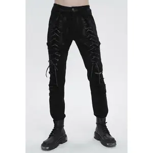 Black Death Lace-Up Pants