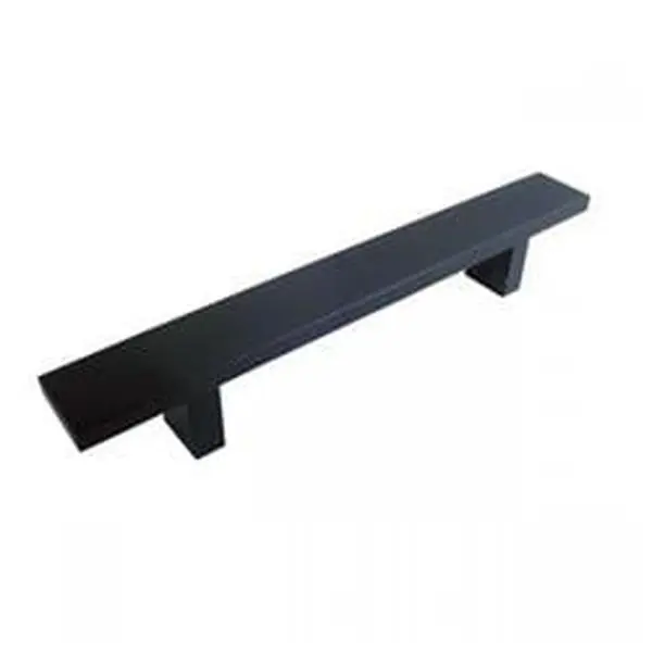 Contempo Living WCLW-8BLK 8 in. Rectangular Smooth Matte Solid Hard Aluminum Anodizing Cabinet Bar Pull Handlesets, Solid Metal Hardware with Mounting Screws, Easy Install for Kitchen Cabinets, Bathroom Doors