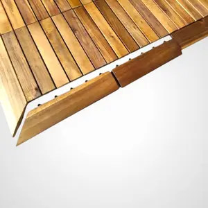 Acacia Deck Tile Trim - Edge Kit