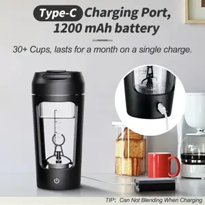Electric Portable Whey Protein Shaker Bottle, Kitchenware Drinkware Water Bottle