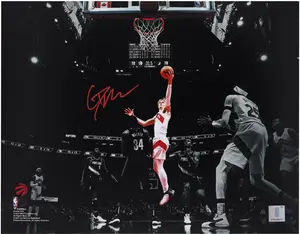 Gradey Dick Toronto Raptors Autographed 11" x 14" Spotlight Photograph - Fanatics Authentic Certified