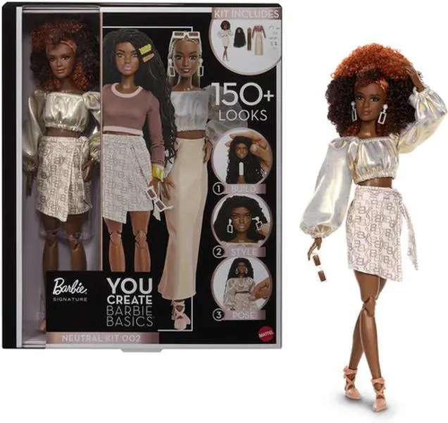 Barbie Signature You Create Barbie Basics Neutral Kit 002  [COLLECTIBLES] Paper Doll, Collectible