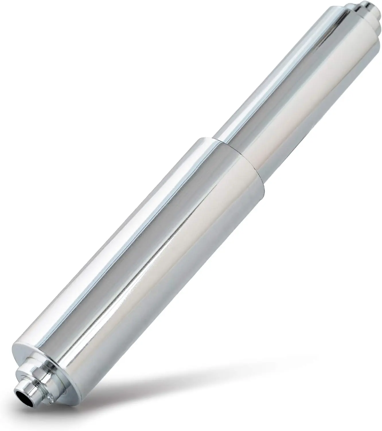 Universal Plastic Spring Loaded Toilet Paper Roll Holder Replacement, Chrome (1, Chrome)